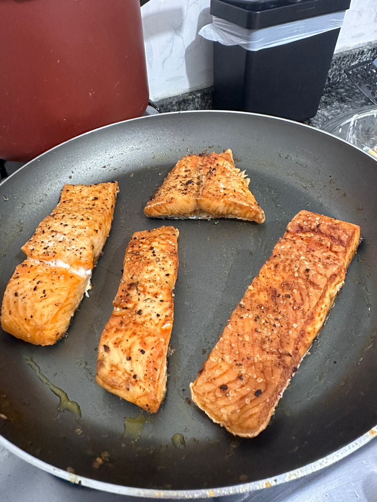 Salmão em postas