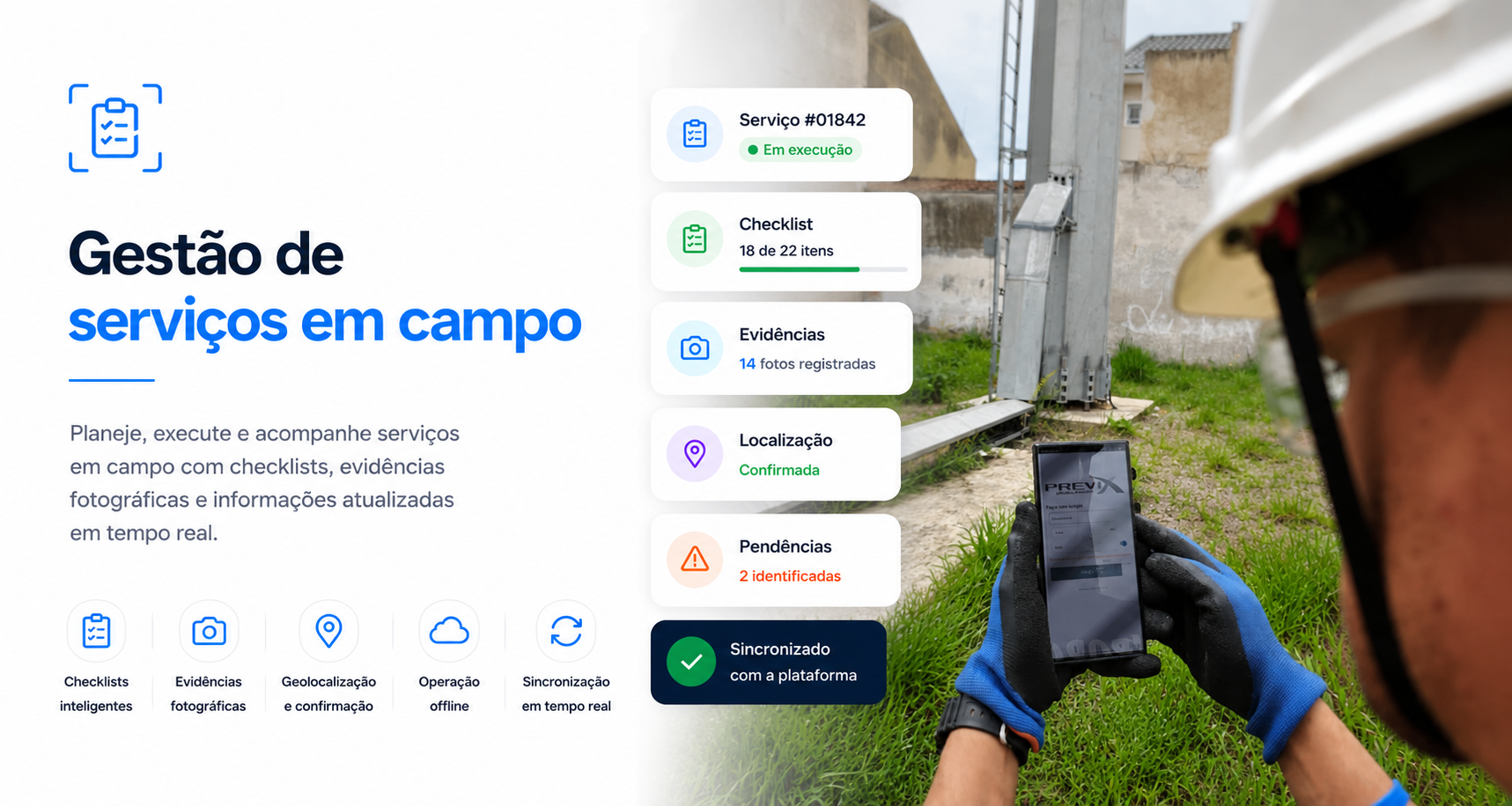 Previx Field para execução de serviços em campo